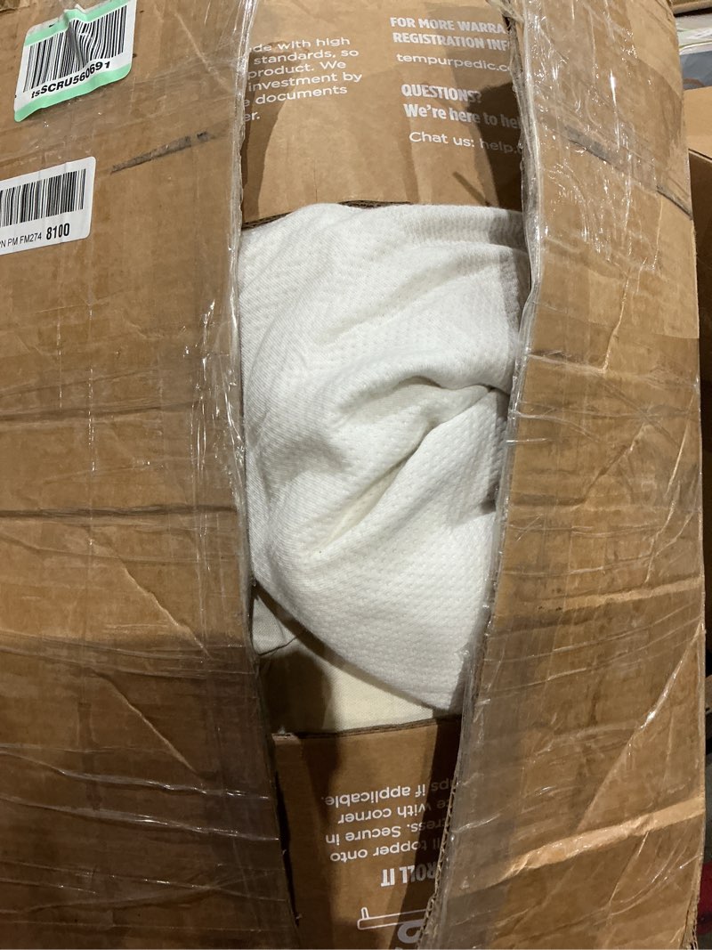 Condition photo showing As Is for tempur-adapt (supreme) 3" memory foam mattress topper, queen,white queen 3"