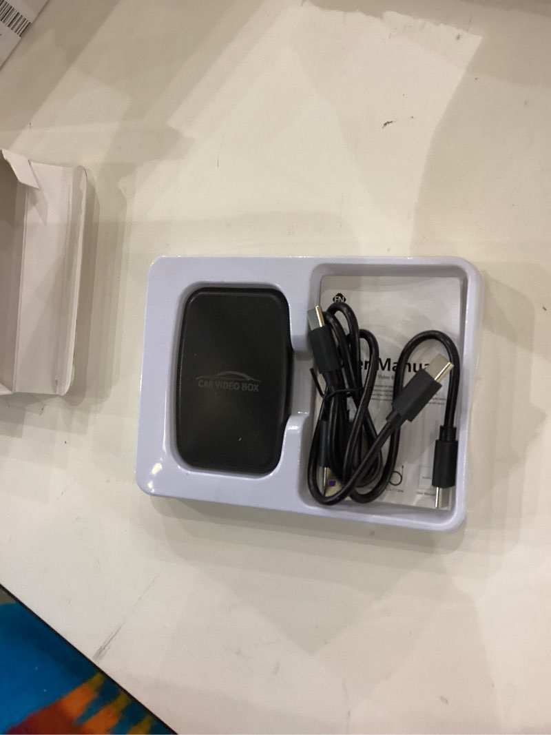 Condition photo showing As Is for 5-in-1 Wireless Carplay Adapter with Netflix YouTube TF Card, Android Auto Wireless Adapter and Apple CarPlay, Plug & Play, Easy Setup, Magic Video Ai Box for OEM Wired Apple Car Play Cars & iPhone GT4S-N5