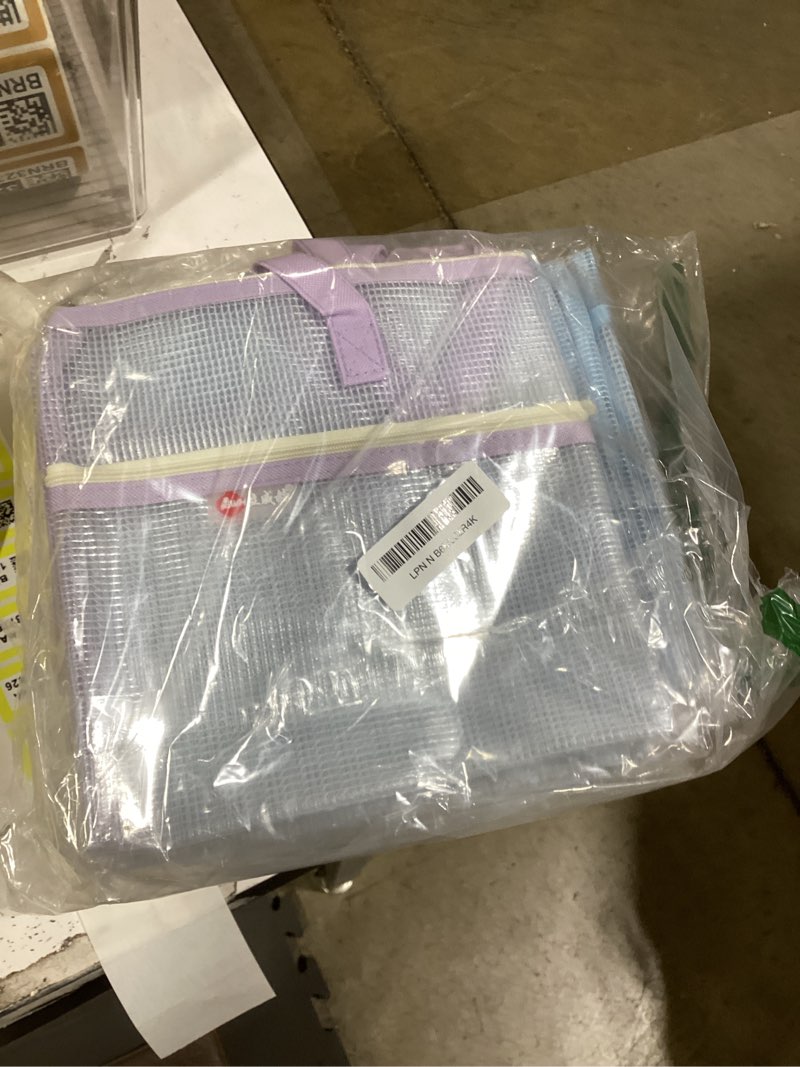 Condition photo showing New/Like New for similar product6 pcs a3 project bag for quilting craft storage with handles for art bag tote bag file carrying storage 6 pcs purple, pink, light blue, navy blue, black, light green