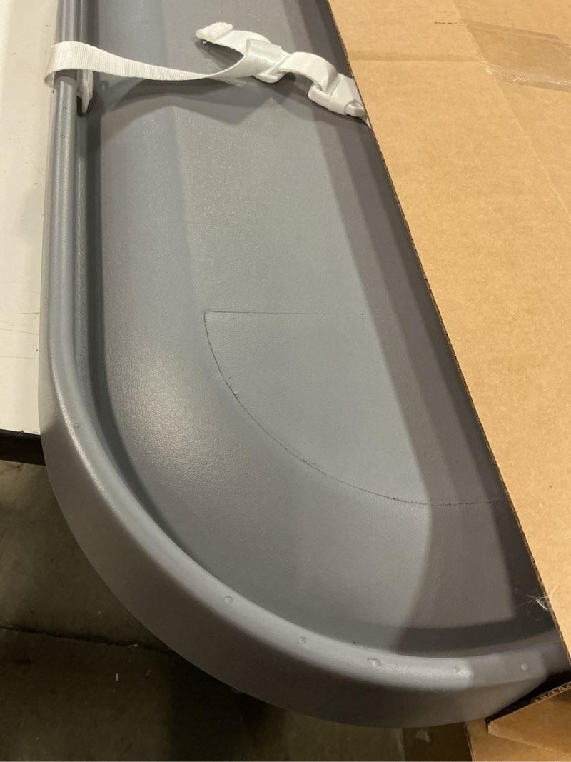 Condition photo showing As Is for comomy baby changing pad for dresser - wipeable changing pad with restraining belt, waterproof, soft, lightweight and portable, easy to clean for on the go diaper change, grey