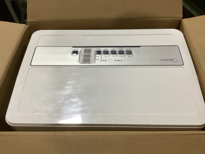 Condition photo showing As Is for midea 1,500 sq. ft. energy star certified dehumidifier with reusable air filter 22 pint - ideal for basements, large & medium sized rooms, and bathrooms (white) 1,500 sq. ft. - wifi