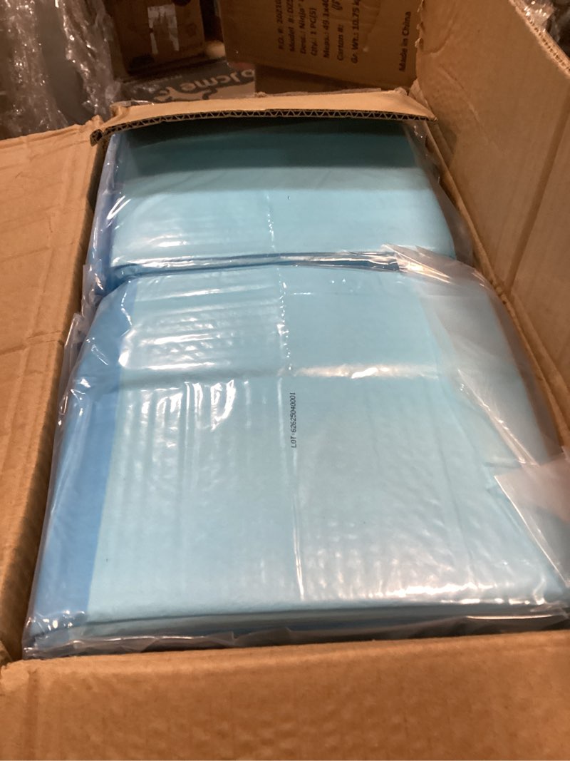 Condition photo showing New/Like New for Medline Disposable Chucks Pads, 23 x 36 inches (Pack of 150), Ultra-Light Absorbency Pee Pads for Surface Protection, Disposable Diaper Changing Pads for Baby, Puppy Pads for Dog Potty Training 23" x 36" (150 Count)