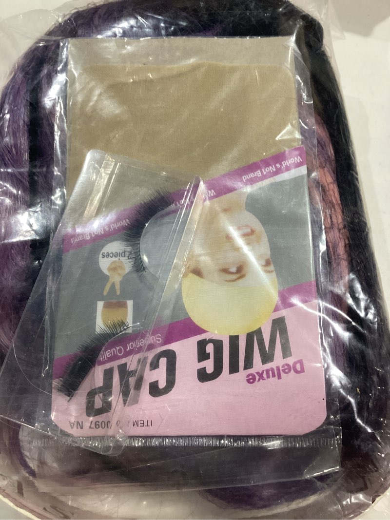 Condition photo showing Good Condition for fave purple pink wig long ombre wig with dark roots heat resistant synthetic hair cosplay wig for rumi 28 inches (1b to purple pink) 1b to purple pink 28