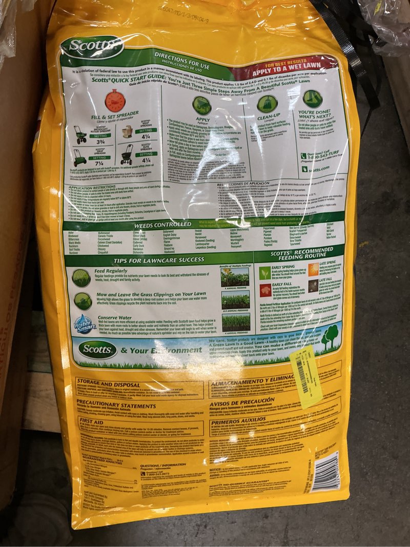 Condition photo showing New/Like New for scotts turf builder weed & feed, 45.26 lbs.