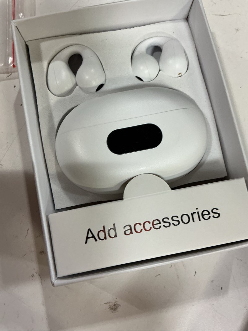 Condition photo showing Good Condition for open ear headphones bone conduction headphones clip on earbuds bluetooth 5.3 wireless earphones with led power display charging case ipx7 waterproof sports for workout driving walking 87