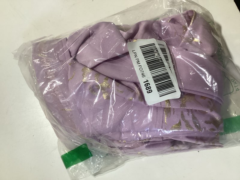 Condition photo showing New/Like New for zeroyaa mens hipster gold rose printed slim fit long sleeve dress shirts/prom performing shirts x-large z56-lavender
