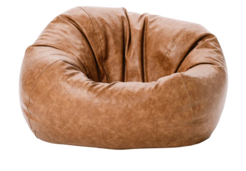 Standard faux leather classic bean bag 