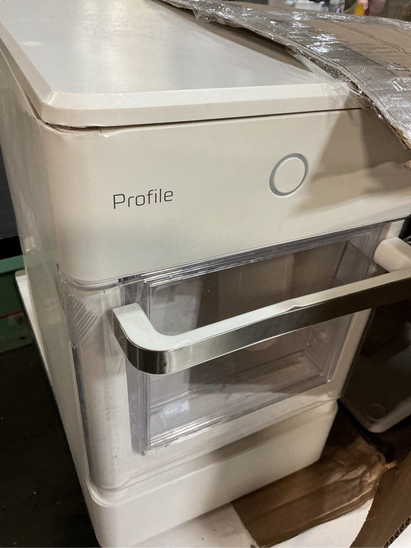 Condition photo showing As Is for ge profile opal nugget ice maker - hearth & hand™ with magnolia: stainless steel, countertop, 34 lbs daily production