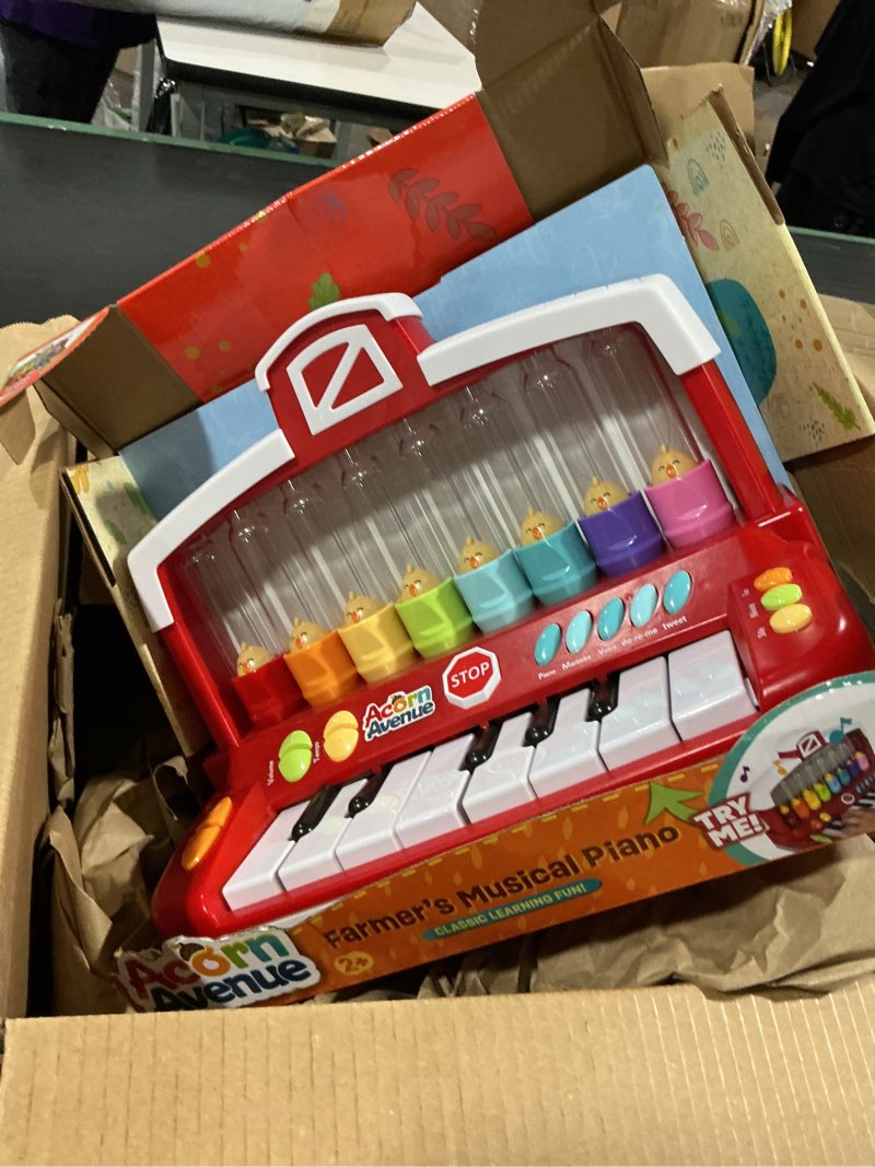 Condition photo showing Good Condition for farm animals keyboard preschool learning toy with silly sounds and light-up piano with learning songs for infants
