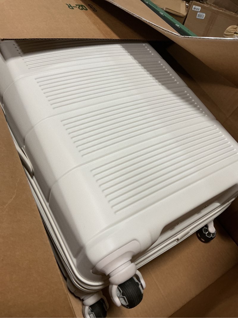 Condition photo showing Good Condition for similar american tourister westridge white hardshell luggage - 1 piece set - 20/28\" carry-on & large checked luggage set with spinner wheels - expandable hard suitcases for travel - hard abs shell