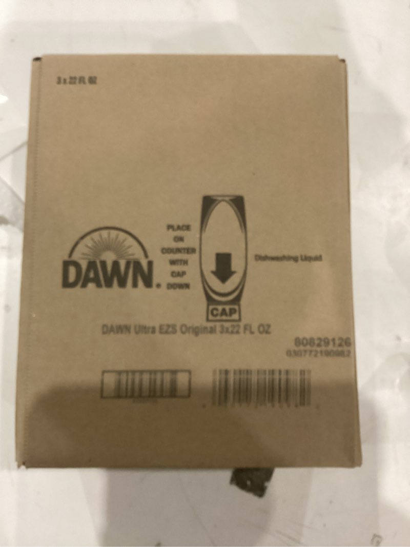 Condition photo showing New/Like New for Dawn Ultra EZ-Squeeze Dish Soap, Dishwashing Liquid, Original, 3x22oz 22 Fl Oz (Pack of 3)