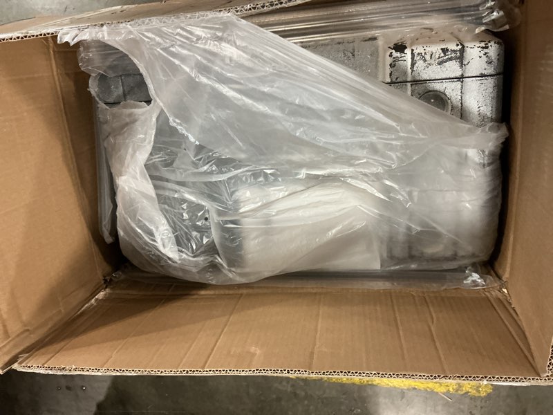 Condition photo showing As Is for vevor air scrubber with 3-stage filtration, stackable negative air machine 800 cfm, air cleaner with merv10, carbon, h13 hepa, for home, industrial and commercial use 800cfm