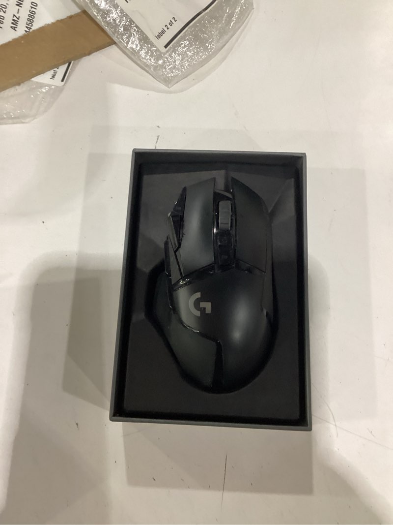 Condition photo showing As Is for Logitech G502 Lightspeed Wireless Gaming Mouse with Hero 25K Sensor, PowerPlay Compatible, Tunable Weights and Lightsync RGB - Black Black Wireless Mouse