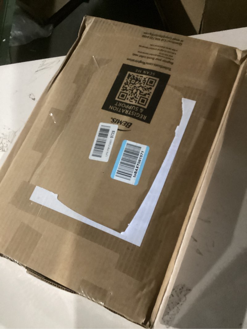 Condition photo showing New/Like New for bemis 1500ec 390 lift-off wood elongated toilet seat, cotton white (pack of 1)