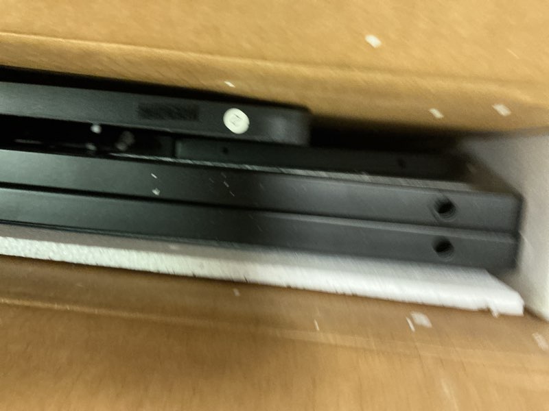 Condition photo showing Good Condition for Dripex Computer Desk for Small Spaces, 27.5 inch Small Computer Desk, 3 Tier Compact Desk with Monitor Shelf and Bottom Storage Shelves, Space Saving Desk, Black