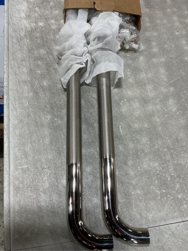 Condition photo showing Good Condition for 2 PCS Shower Grab Bars for Seniors, 24 Inch Anti Slip Shower Handle, Stainless Steel Bathroom Balance Bar, Safety Hand Rail Support, Assist Bath Handrails for Handicap, Elderly, Pregnant 2 PCS-24IN