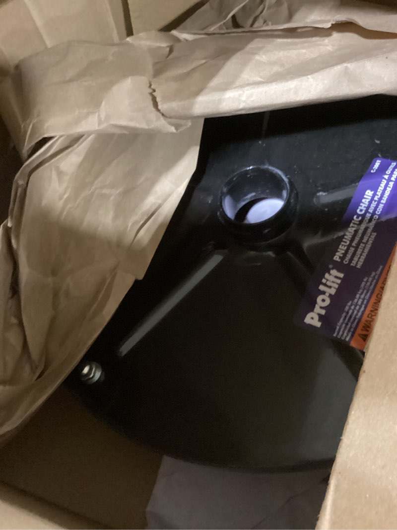 Condition photo showing New/Like New for Pro-Lift C-3001 Pneumatic Chair with 300 lbs Capacity – Black / Red