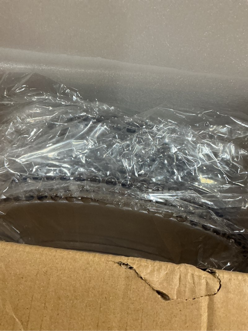 Condition photo showing New/Like New for 24 pack clear charger plates 13 inch clear plastic charger plates with beaded rim acrylic round dinner plates for home kitchen catering wedding table event party dinner tabletop decoration (clear) 24 pack clear beaded