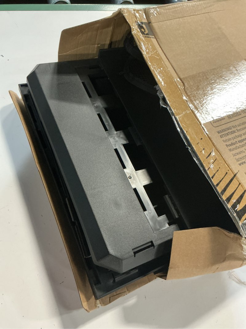 Condition photo showing As Is for Nerf Elite Blaster Rack - Storage for up to Six Blasters, Including Shelving and Drawers Accessories, Orange and Black - Amazon Exclusive