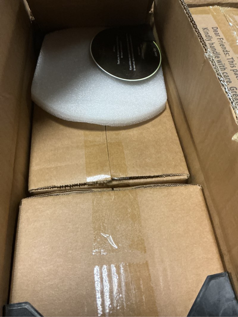 Condition photo showing New/Like New for amorarc stoneware dinnerware sets,round reactive glaze plates and bowls set,highly scratch resistant | dishwasher & microwave safe dishes set,service for 8 (24pc) forest service for 8