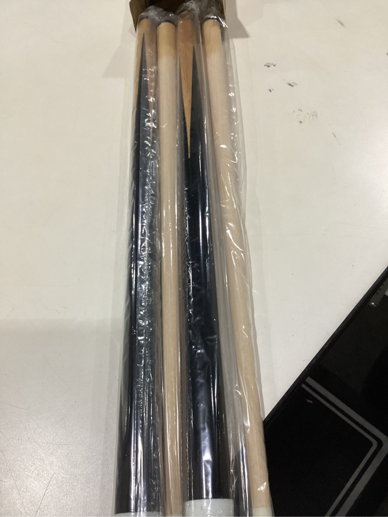 Condition photo showing Good Condition for hmqq pool cue sticks – 42"/48"/58" billiard cues with 13mm leather tip – 17oz/18oz standard or 20oz heavy – set of 2 or 4 – durable 2-piece pool sticks for beginners, adults, home & bar 42" set of 4