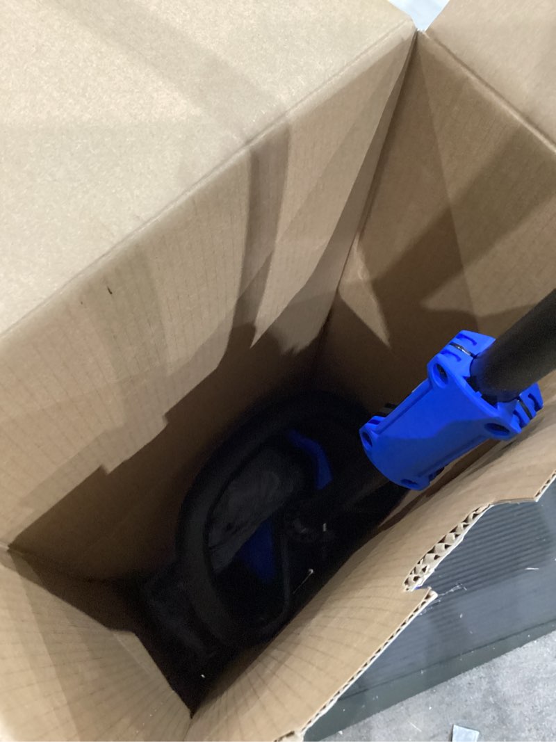 Condition photo showing As Is for kobalt gen4 40-volt 15-in straight shaft battery string trimmer 4 ah (battery and charger included)