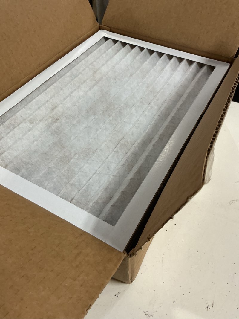 Condition photo showing Good Condition for amazon basics 14x20x1 air filter, merv 8 ac furnace filters, allergy control, electrostatic, removes dust pollen and lint, 6-pack (actual size: 13.75" x 19.75" x 0.75") 14x20x1 merv 8