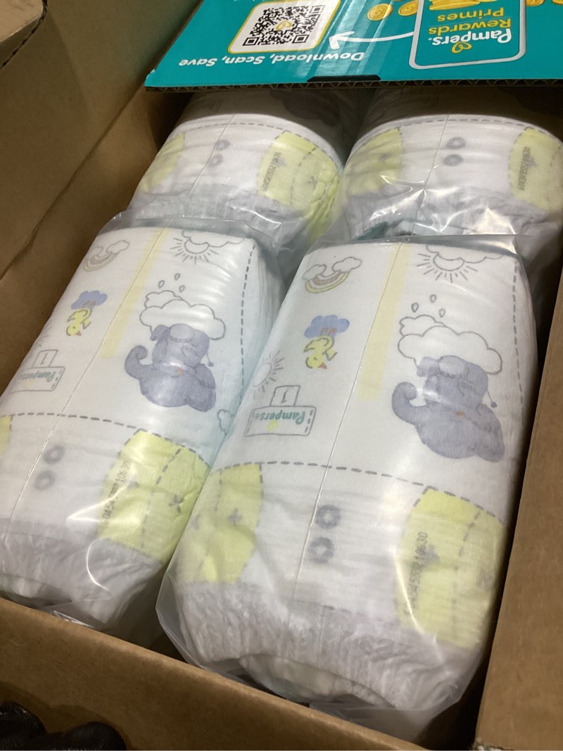 Condition photo showing Good Condition for pampers swaddlers diapers, size 1 (8-14 lbs), 96 count, absorbent, keeps baby dry and comfortable, skin safe disposable baby diaper (packaging may vary) size 1 96