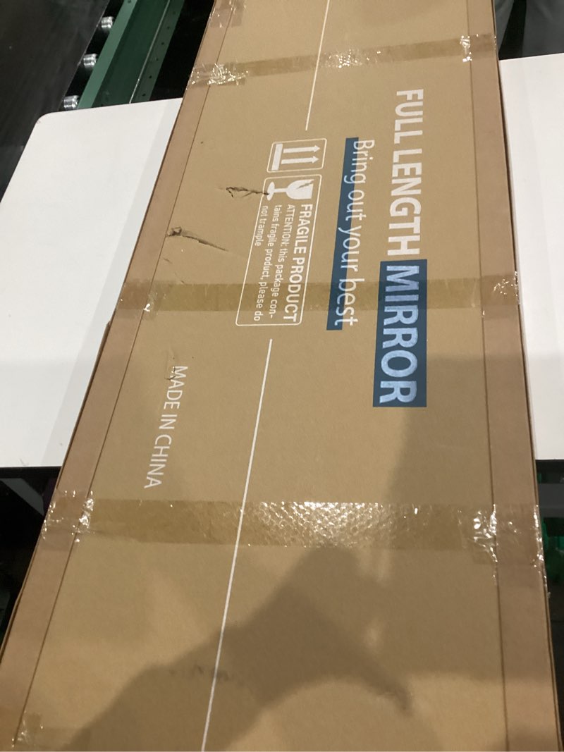 Condition photo showing New/Like New for Koonmi Full Length Mirror with LED Lights 56"x20" Standing Mirror-arched 56"L x 20"W