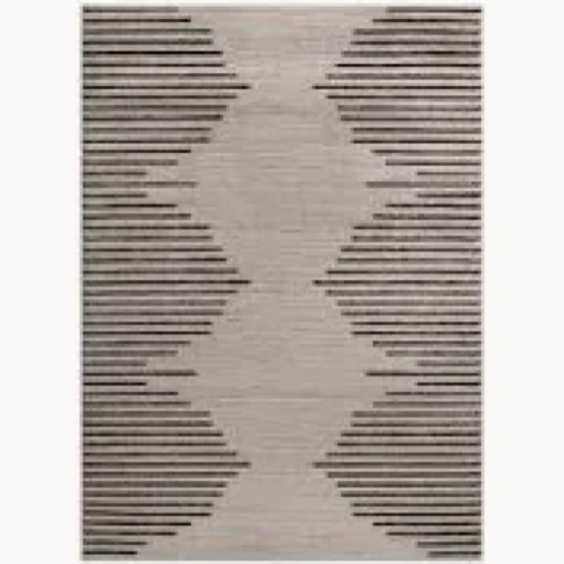 Rugshop Bohemian Stripe Stain Resistant High Traffic Living Room Kitchen Bedroom Dining Home Office 2’7” x 6’