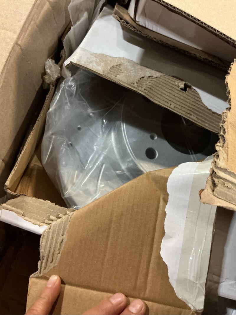 Condition photo showing Good Condition for MOTOREVO Front Brake Kit for CR-V [ 2012-2016 300mm11.82in ], Geomet Coated & Slotted Brake Rotors and Ceramic Brake Pads, [ NOTE Model Specific 2012-2016 Only for FWD Rotors Not Applicable for AWD ] Front 12-16 Only for FWD 300mm; N/A for AWD Front
