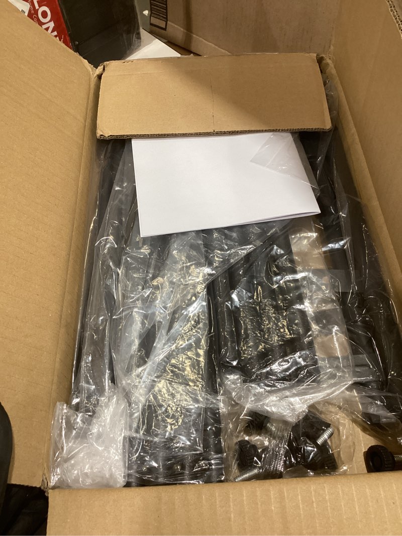 Condition photo showing Good Condition for Tajsoon Expandable Shoe Rack for Closet 2 Tier, 28“-41“ Adjustable & Stackable Shoe Shelf Storage, Metal Shoe Rack Organizer for Front Door Entrance, Closet, Garage, Entryway, Black Black 2 Tier