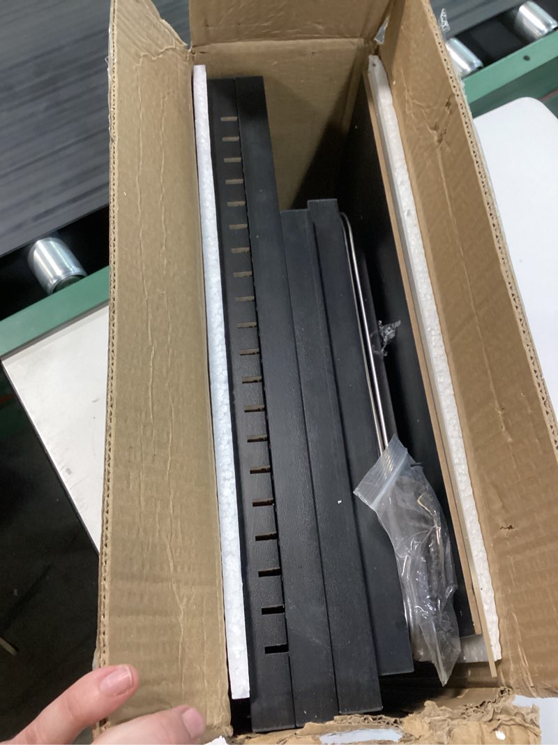 Condition photo showing As Is for miniature carrying case for collectibles | miniature storage & display case for figurines | figure model holder & transport box | also for action figures black