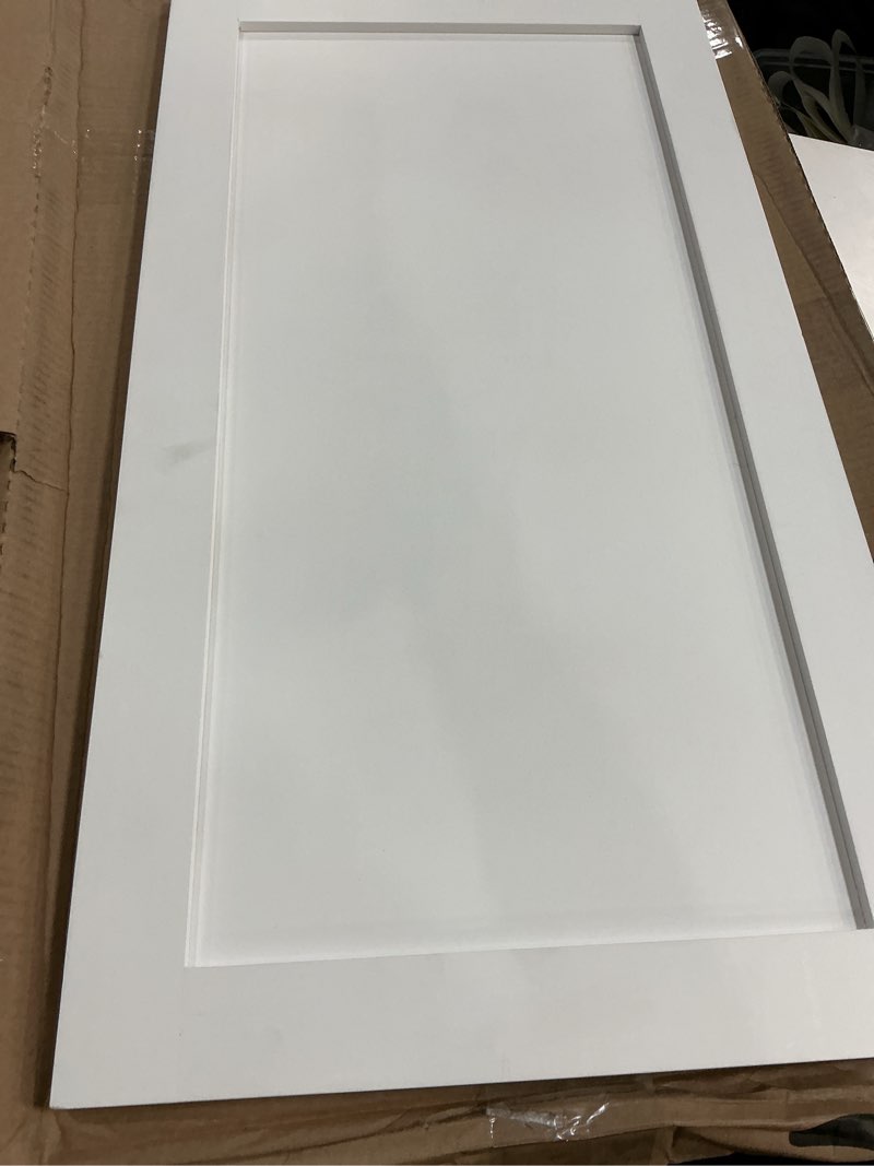 Condition photo showing As Is for Framed shaker cabinet doors white