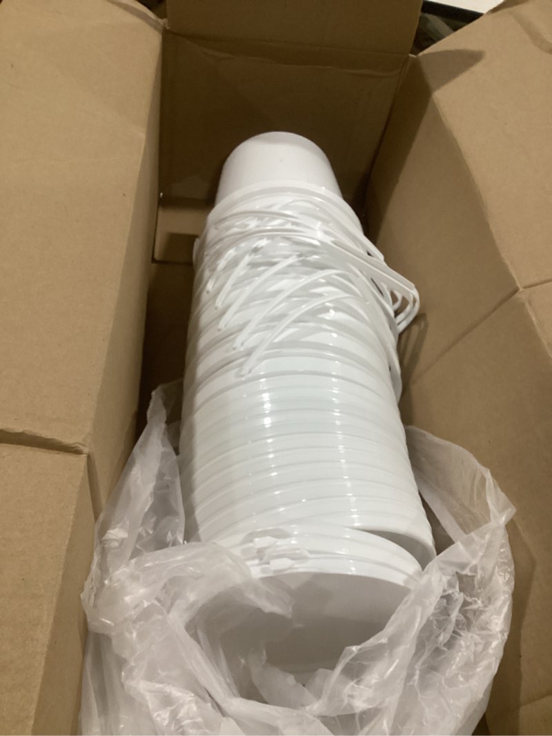 Condition photo showing Good Condition for (incomplete) 10 pack 0.9 gallon white plastic buckets with lids and handles –portable storage containers for dry food, paint, camping, fishing supplies