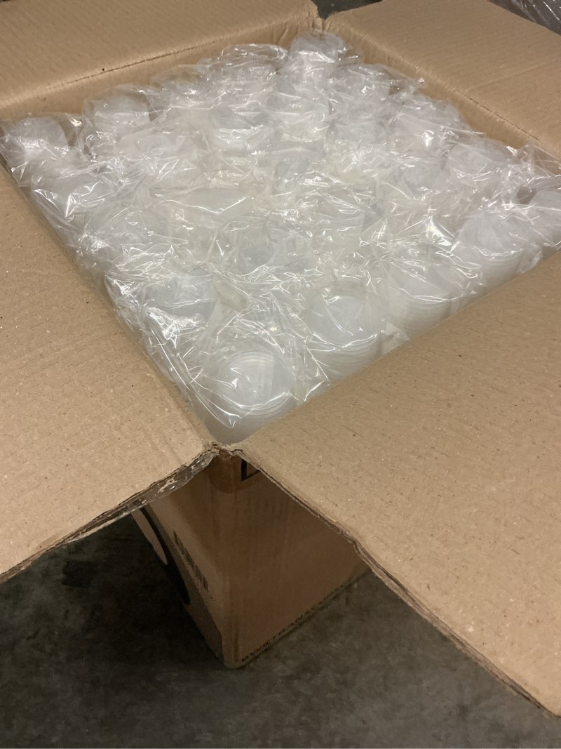 Condition photo showing New/Like New for 5 oz. polypropylene translucent plastic cold cups (100/bag, 25 bags/carton)