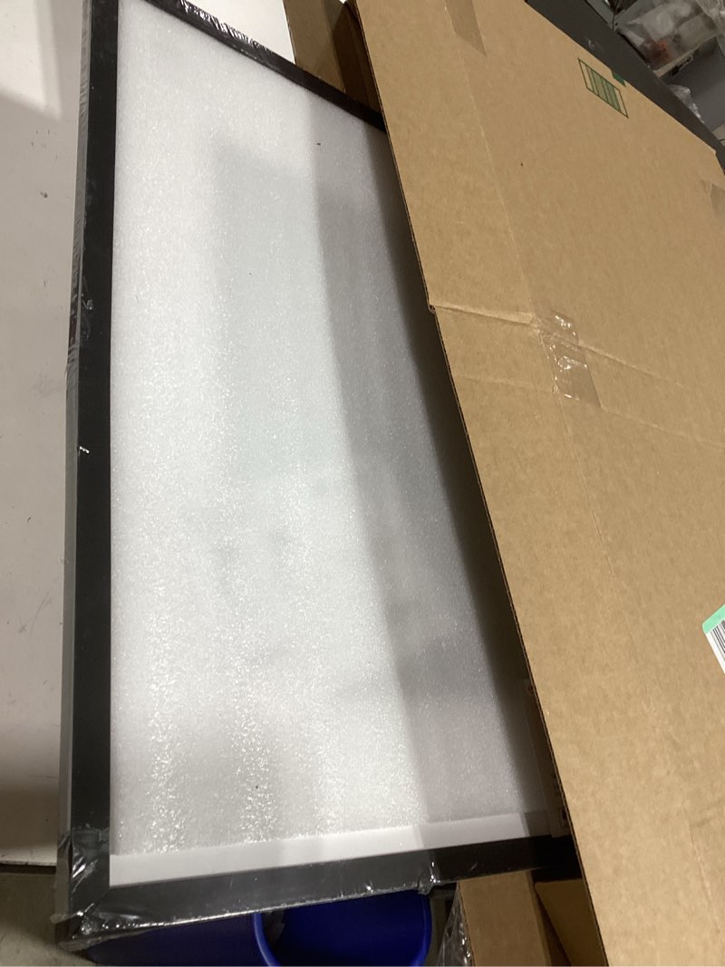 Condition photo showing New/Like New for upsimples 16x20 picture frame, display pictures 11x14 with mat or 16 x 20 without, wall hanging poster frame, black, 1 pack black 16x20