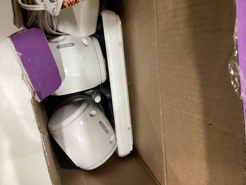 Condition photo showing New/Like New for vtech 2-cameras smart wifi baby monitor with 1080p fhd camera and 5" hd ips screen, free app with motion video, sound/motion detection and notifications, split-screen, pan-tilt-zoom: vm901-2hd