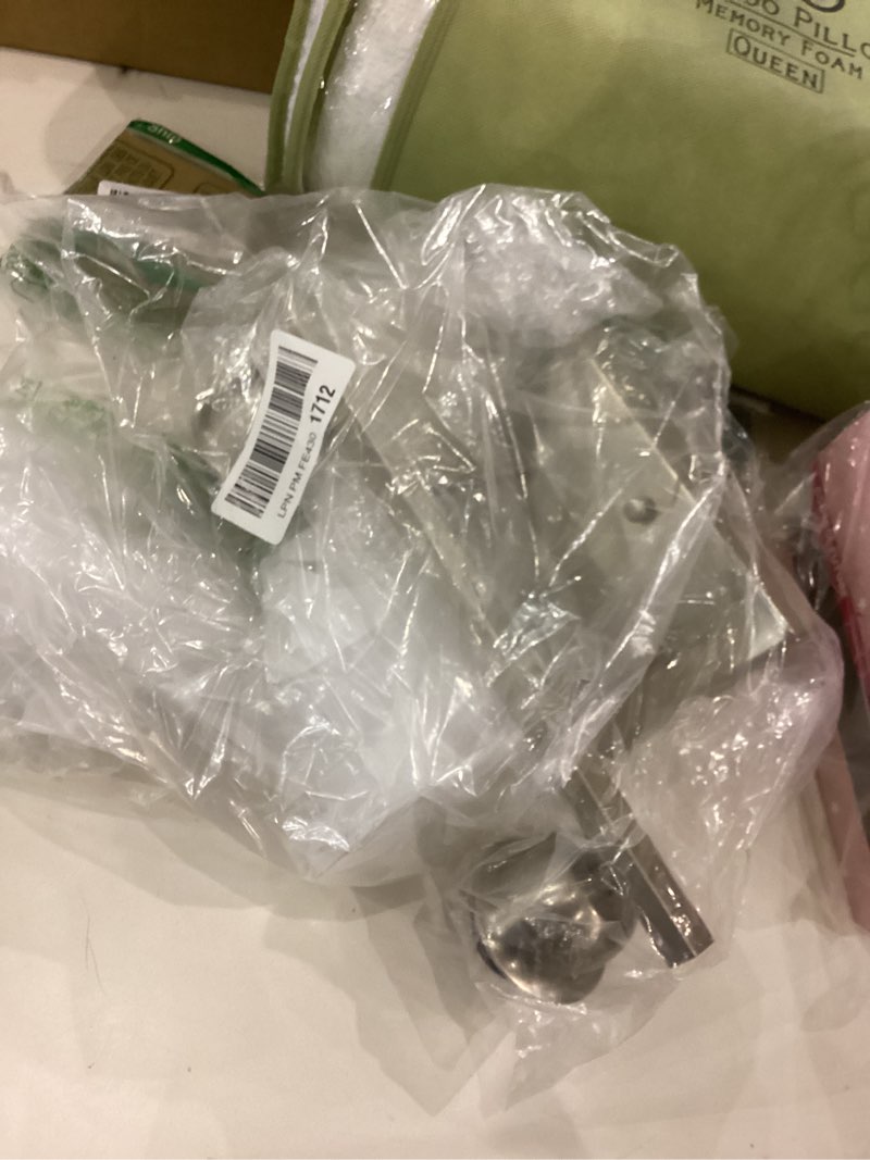 Condition photo showing As Is for Brushed Nickel Bathroom Light, 2 Light Bathroom Vanity Light Brushed Nickel, Vanity Lamp with Milky White Frosted Glass Shades, E26 Socket 2-Light Nickel