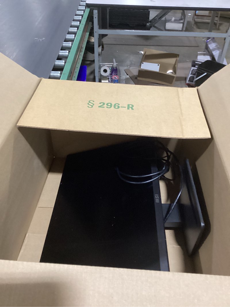 Condition photo showing Good Condition for msi pro mp243l e14 24-inch ips 1920 x 1080 (fhd) gaming office monitor, 144hz, adaptive-synch, hdr ready, hdmi, vga port,vesa mountable, tilt, 4-side slim bezel,1ms, black
