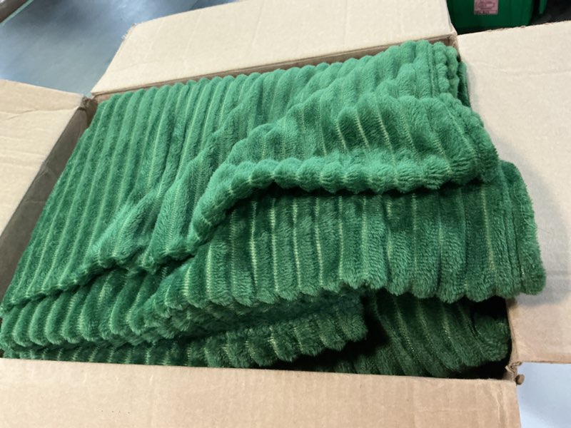 Condition photo showing As Is for Buryeah 6 Pcs Flannel Throw Blanket Bulk 50 x 60 in Sleepover Blanket Outdoor Wedding Throw Lightwei