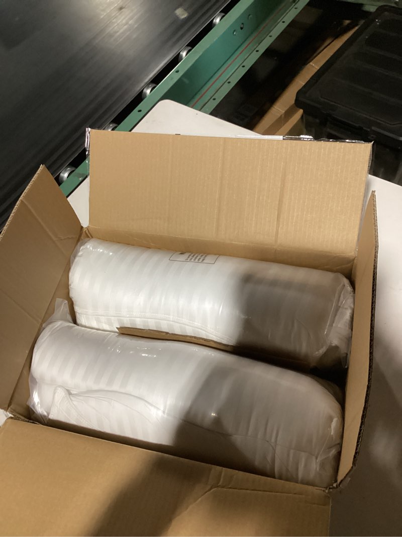 Condition photo showing New/Like New for Beckham Hotel Collection Bed Pillows Standard/Queen Size Set of 2 - Original Soft Down Alternative Pillow for Sleeping - Soft Support for Back, Stomach or Side Sleepers Queen / Standard White