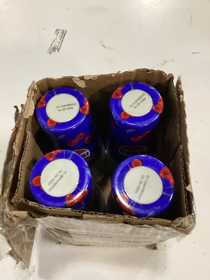 Condition photo showing New/Like New for (Expiry Date :12/20/2026) SodaStream Pepsi Wild Cherry Drink Mix (440ml, Pack of 4) Pepsi Wild Cherry Regular 14.9 Fl Oz (Pack of 4)