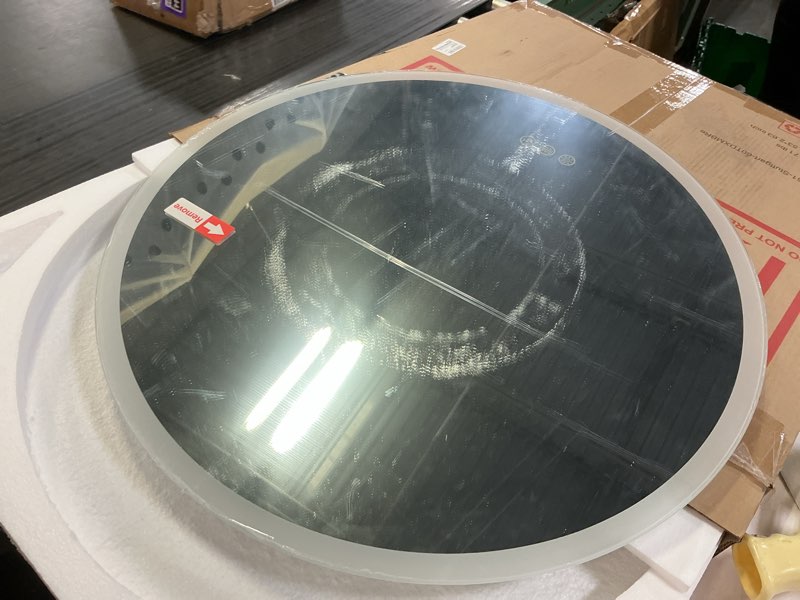 Condition photo showing Good Condition for starlead 24" led-bathroom-mirror-with-lights, wall-mounted with bluetooth speaker, anti-fog, 3 color temperature, dimmable brightness, waterproof, tempered glass, frontlit & backlit, round silver-round 24"l x 24"w