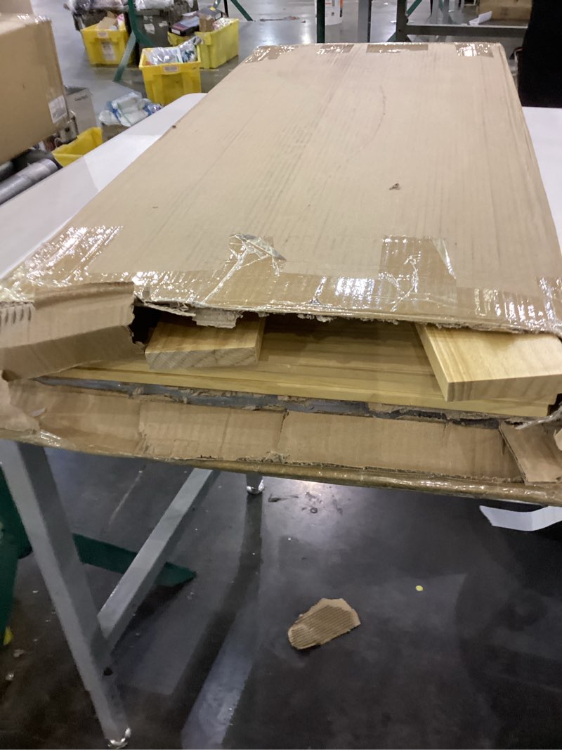 Condition photo showing As Is for Hoolerry 3 Sets Wood Shelf Covers for Wire Shelving Removable Closet with 18 Grain Stickers Wire Rack Covers for Pantry Home and Kitchen Organization(36 x 16 Inch,Wood Color) Wood Color 36 x 16 Inch