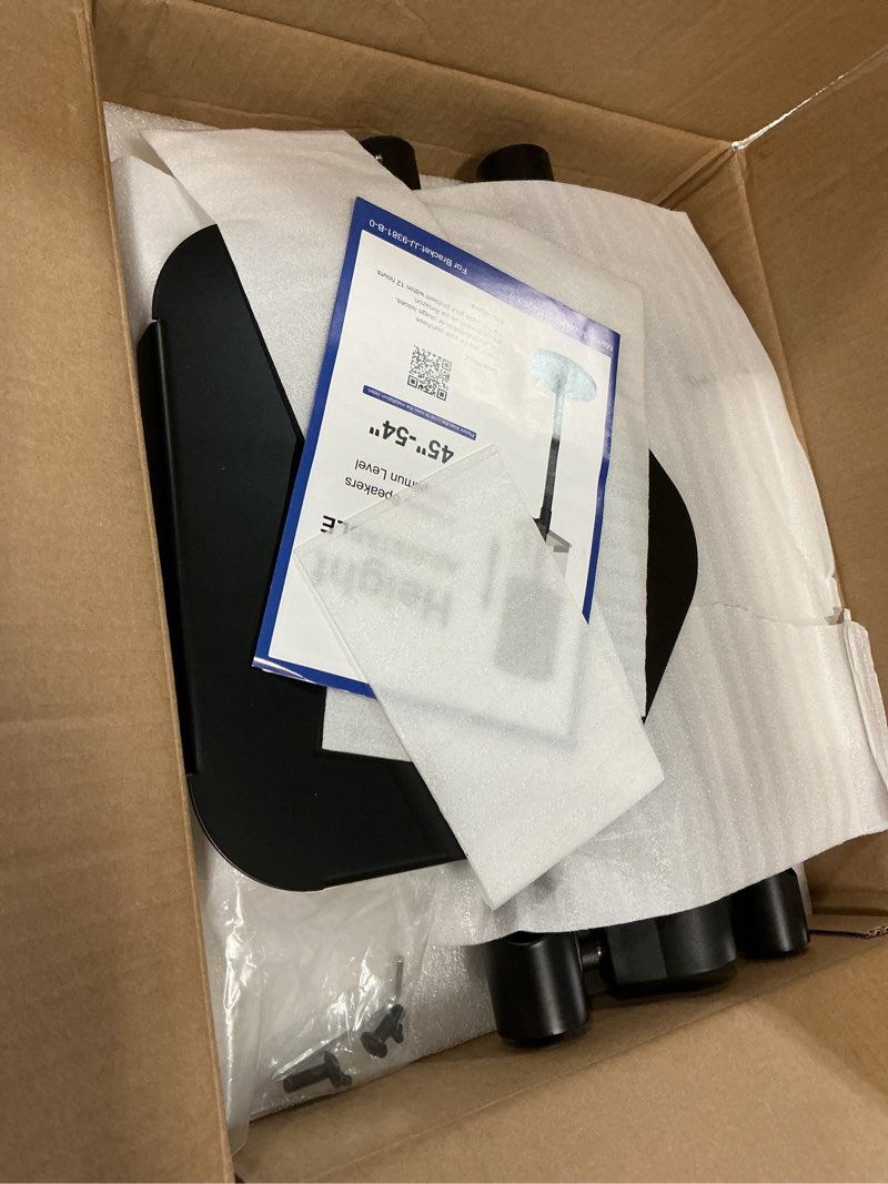 Condition photo showing Good Condition for new upgrade height adjustable speaker stand for bose s1 pro / s1 pro plus / s1 pro+, extends 45" to 54", holds up to 20lbs, heavy duty speakers stands for bose, easy to install, with screws