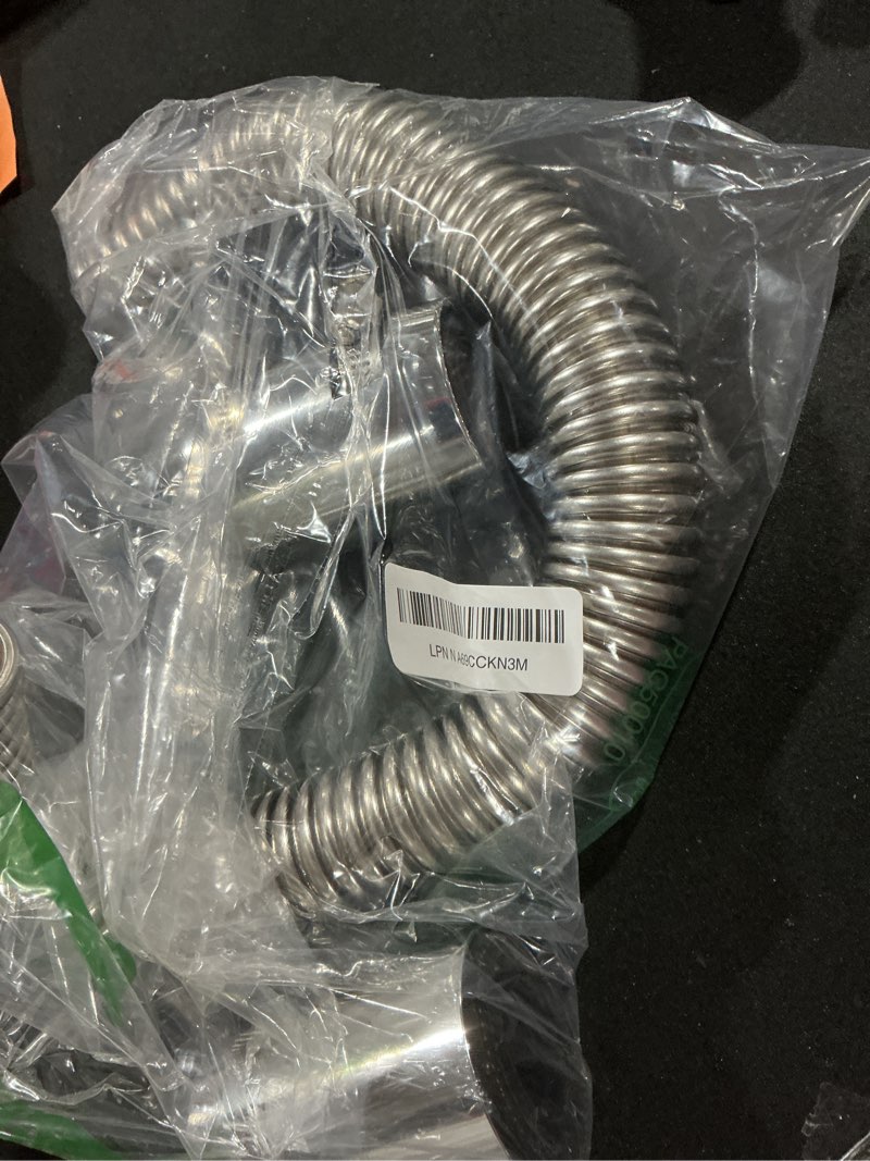 Hypertune 24" Stainless Steel Radiator Flexible Coolant Water Hose Kit W/Cap Clamp Silver