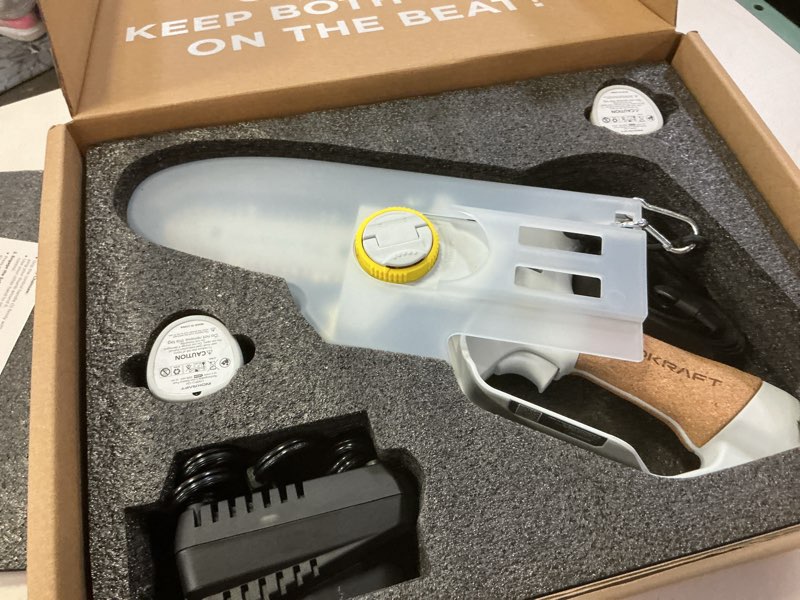 Condition photo showing Good Condition for InoKraft Brushless 4" Cordless Mini Chainsaw, Portable Handheld Design for Tree Trimmer, Courtyard and Garden, with 2 Battery and Charger