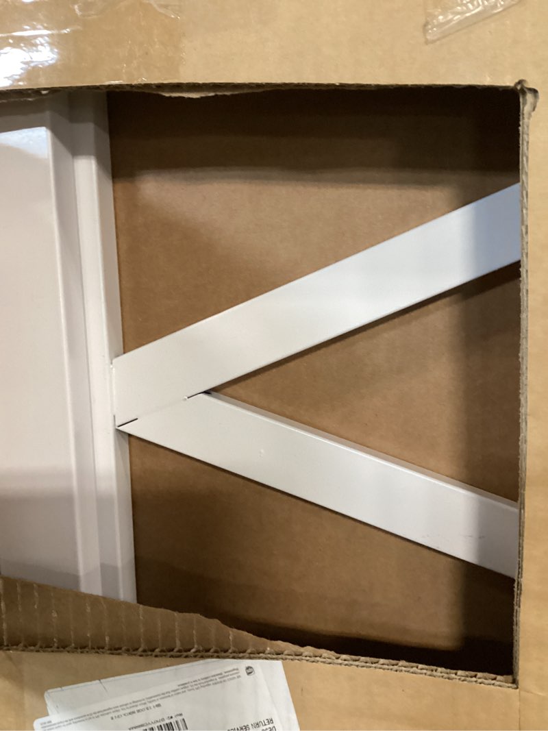 Condition photo showing Good Condition for Avenco 14 Inch Queen Bed Frame with Headboard, White Metal Platform Bed Frame, Queen Size Bed Frame No Box Spring Needed, Easy Assembly, Heavy Duty Slats Support 14 Inch Queen White