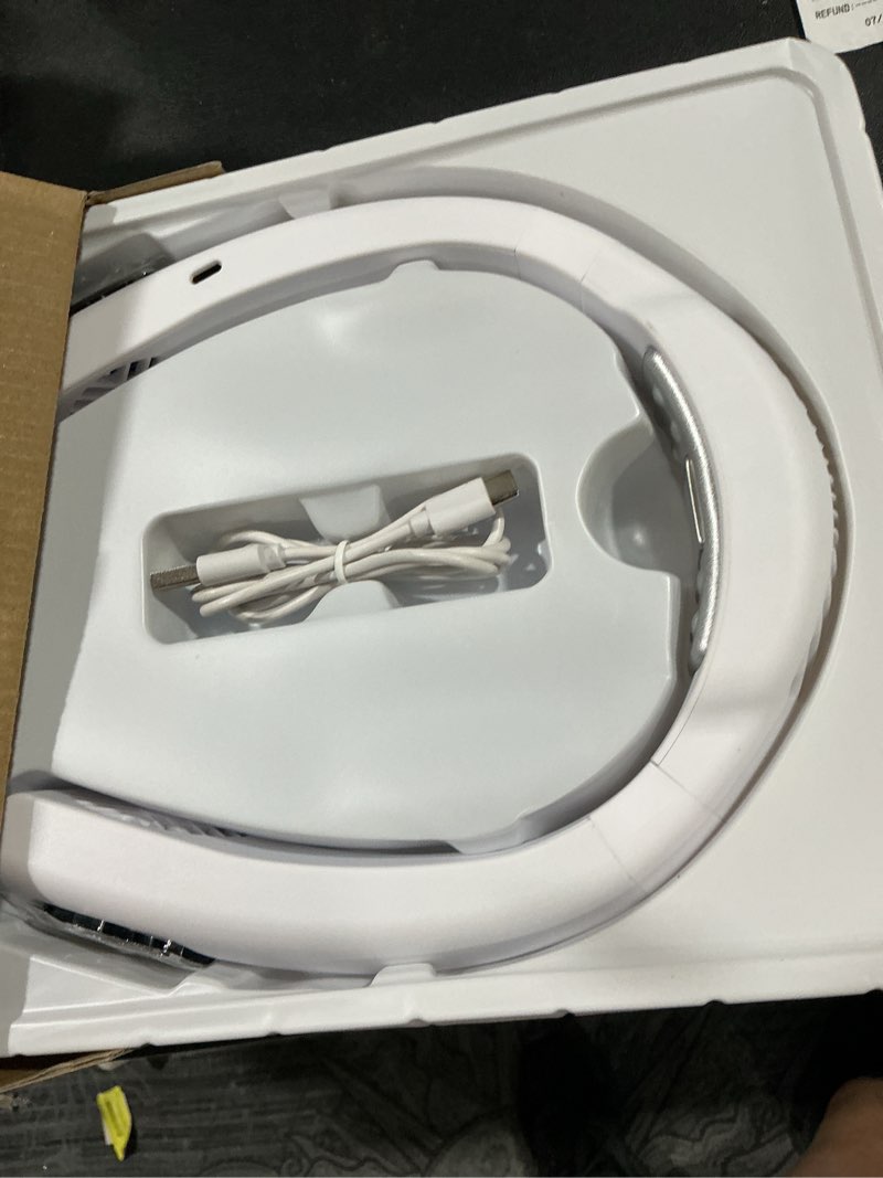 Condition photo showing Good Condition for arctic air freedom neck cooler, portable neck fan with 3 fan speeds, usb charging, 6-hour battery